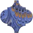 Декор Арабески Венеция синий матовый 6,5x6,5x0,69 (VT\A624\65000)