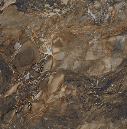 Фото Керамогранит BR04 Bernini Dark Brown неполированный 80x80x11 Россия