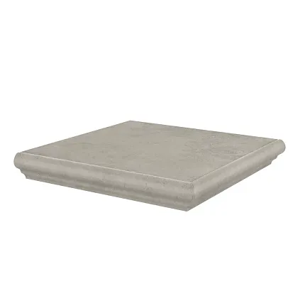 Фото Ступень Kerama Marazzi Хадду угловая серый светлый матовый 34x34x0,8 (KM4040G0011NGTA) Россия