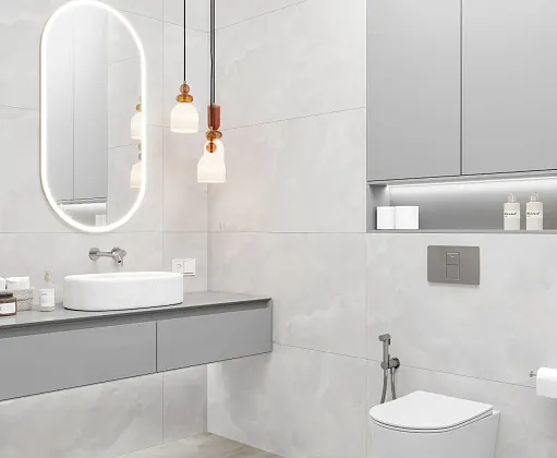 Фото Керамогранит Laparet Onyx Lux Silver Серый Полированный Матированный 60Х120 Индия
