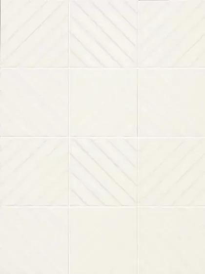 Фото Керамогранит E062 4D Diagonal White 20х20 Италия