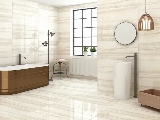 Фото Керамогранит Asia Alaska Silver Glossy 60x120 Индия