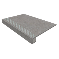 Фото Ступень комплект Luna Grey LN02 33x120 неполированная+Подступенок 14.5x120