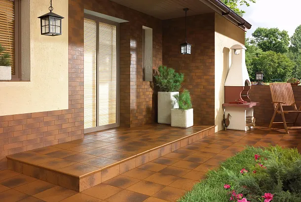 Фото Ступень Paradyz Semir Brown Kapinos Stopnica Narozna B1a 33х33 Польша