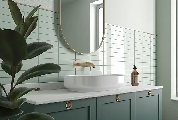 Фото Плитка Equipe 28482 Costa Nova Praia Beige Pale Glossy 5x20 Испания