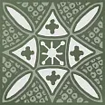 Декор Бахия 2 зелёный глянцевый 9,8x9,8x0,7 (KMD3STA019GN)
