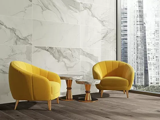 Фото Плитка Rev. Calacatta silver R90 TOP matt 30x90 Испания