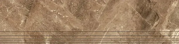 Фото ProGRES Ceramica GNR12030421-G Ступень Магма Коричневый темный граниль 1200x300x9.5 Россия