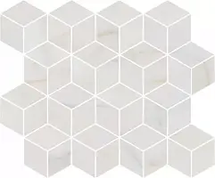 Фото Декор T017\14003 Греппи белый мозаичный 45*37.5