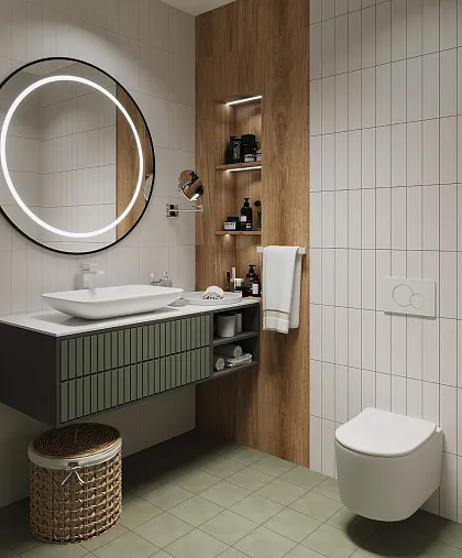 Фото Керамогранит Smile Tile Mentol 19,8x19,8 Индия