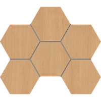 Фото Мозаика CW04 Classic Wood Hexagon неполированная 25x28.5