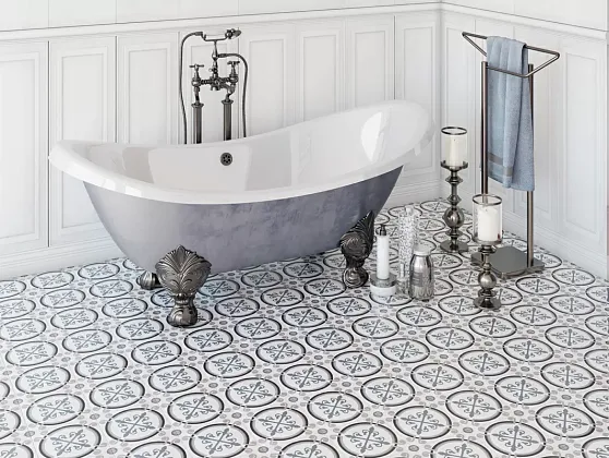 Фото Керамогранит Smile Tile Siena Palma 19,8x19,8 Индия