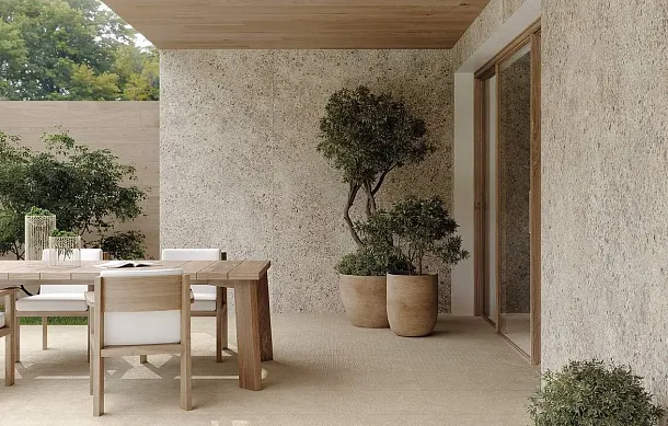 Фото Керамическая плитка FAP Ceramiche fTXH Materia Pura Micro Tortora Matt RT 30,5x91,5 Италия