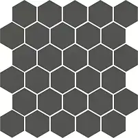 Фото керамическая плитка Агуста серый темный натуральный 29,7x29,8x0,69 из 30 частей (5,2х6) (63004)