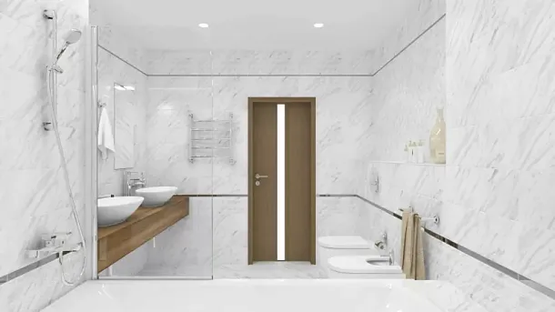 Фото Керамогранит Terma белый 40х40 Россия