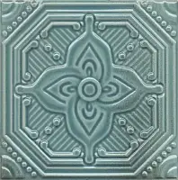 Декор SSA004 Салинас лазурный 15x15