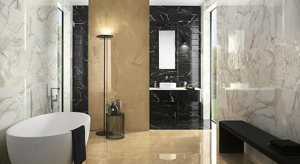 Фото Керамогранит fPZ0 ROMA GOLD CALACATTA DELICATO BRILLANTE 60х120 Италия