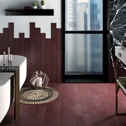 Фото Керамогранит Equipe 25897 Stromboli Black City 9.2x36.8 Испания