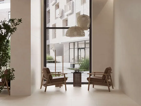 Фото Керамогранит Laparet Lp6060G0321R Stucco Bianco Pro Белый Матовый R10 Str 59.5Х59.5 Россия