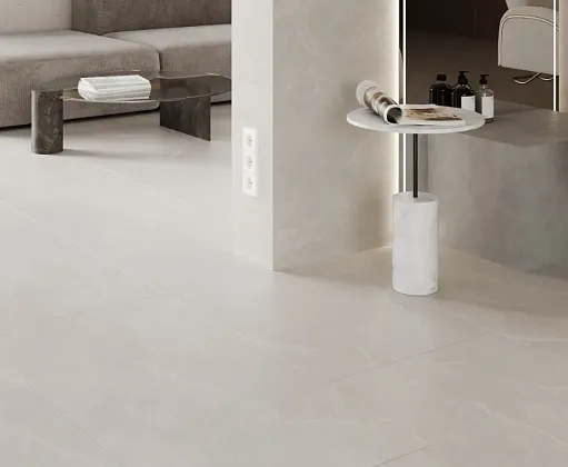 Фото Керамогранит Laparet Archie Bianco Pro светло-серый матовый R10GR STR 60х120 Индия