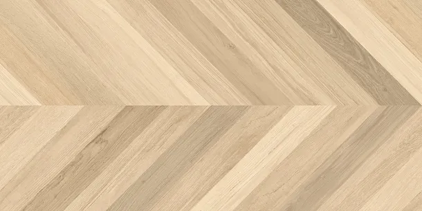 Фото Керамогранит Laparet Wood Royal Almond Chevron M Бежевый Матовый Карвинг 60Х120 Индия
