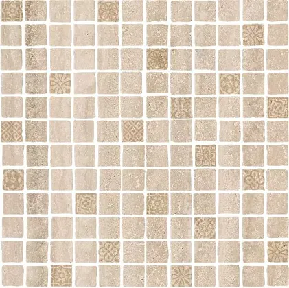 Фото Мозаика MBD002 Риальто Антика 2 мозаичный бежевый светлый матовый 30х30 Россия