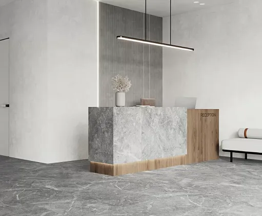 Фото Керамогранит Laparet Rocky Grey Pro Серый Матовый R10Gr Str 80Х80 Индия