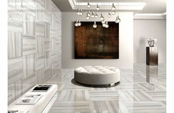 Фото Керамогранит Opel Brown Matt Carving 60х120 Индия