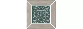 Фото Kerama Marazzi Декор Тровазо наборный серый матовый 13x13x0,9 (ID152)