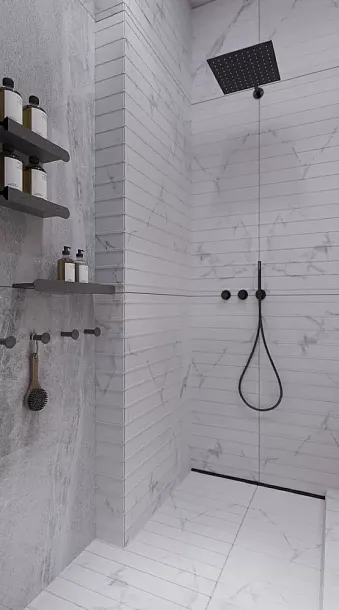 Фото Керамогранит Ariston White Grains Mould R11 60x120 (BHB-3001) Китай