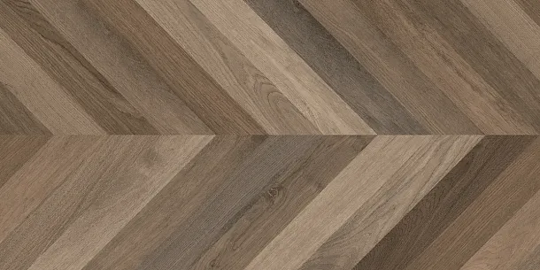 Фото Керамогранит Laparet Wood Latina Brown Chevron M Коричневый Матовый Карвинг 60Х120 Индия