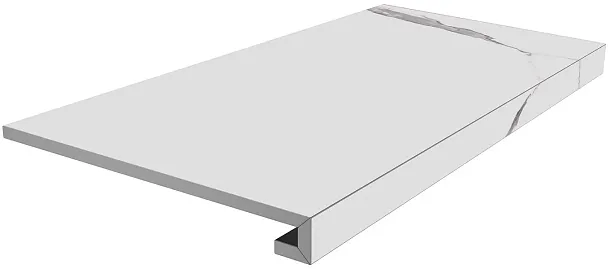 Фото Ступень Kerama Marazzi Монте Тиберио клееная белый матовый 33x80x0,9 (SG849990R\GCF) Россия