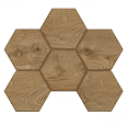 Мозаика Selection Walnut Hexagon SI04 неполированная 25x28,5