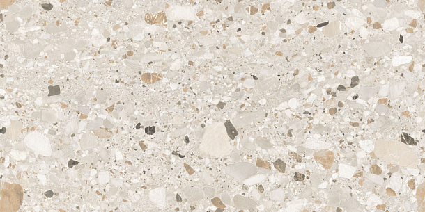 Фото Керамогранит Terazzo Crema Carving 60x120 Индия
