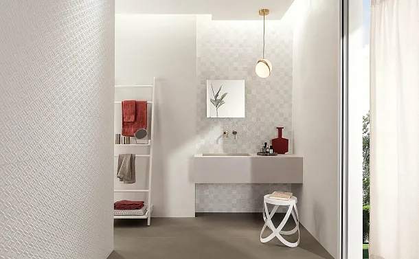 Фото Плитка fPKW Summer Magnolia Vento Inserto 30.5x91.5 RT Италия