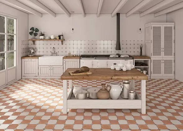 Керамогранит Manises Decor Blanco 58x58 (УТ-00046724) для гостиной, для кухни, для спальни, для прихожей, на теплый пол Фото Керамогранит Manises Decor Blanco 58x58 (УТ-00046724) Испания