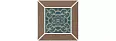 Kerama Marazzi Декор Тровазо наборный коричневый матовый 13x13x0,9 (ID156)