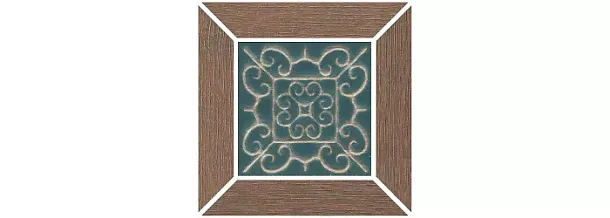 Фото Kerama Marazzi Декор Тровазо наборный коричневый матовый 13x13x0,9 (ID156) Россия