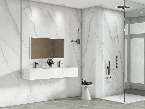 Фото Керамогранит Motto Diamond Gold Polished 800x2400x15 Индия