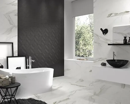Фото Керамогранит Dune 188223 Calacatta Superwhite Rec 60x120 Испания