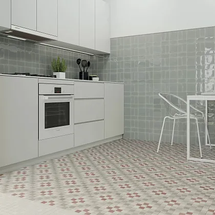 Плитка 126994 Fayenza Square Coral 12,5x12,5 для гостиной, для кухни, для ванной, для туалета, для прихожей Фото Плитка 126994 Fayenza Square Coral 12,5x12,5 Испания