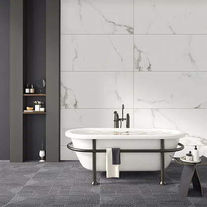 Фото Керамогранит Calacatta Royal Сатинированный 60х120 Индия