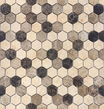 Фото Pietra Mix 1 MAT hex 18x30x6 Китай