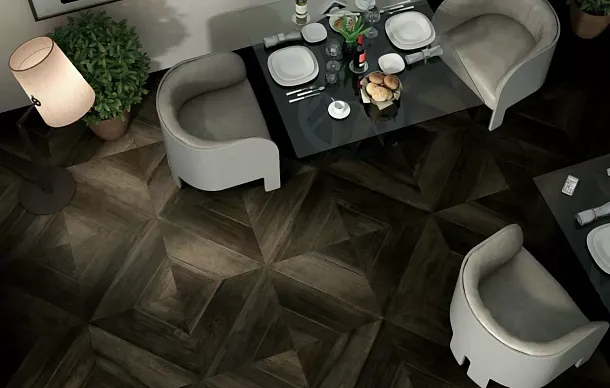 Фото Керамогранит 73003 Antique Decor Clay Fondi Rett.Decorati 20x120 Италия