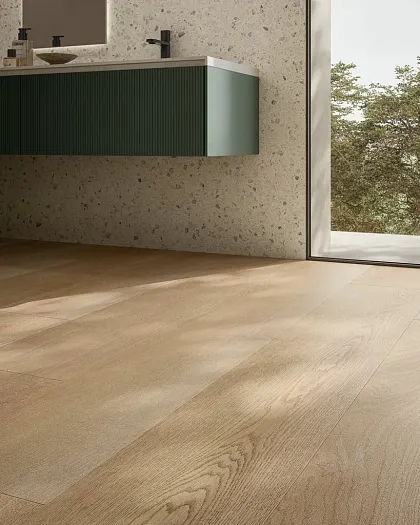 Фото Керамогранит Sant Agostino CSAGRWWA18 Gracewood Walnut 30180 Nat Rect 30x180 Италия