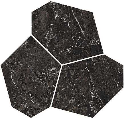 Фото Kerama Marazzi Декор Марсель наборный чёрный матовый обрезной 26,5x25,5x0,9 (KMD2HID028GR) Россия