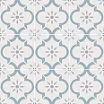 Керамогранит Smile Tile Арабески голубой 20x20