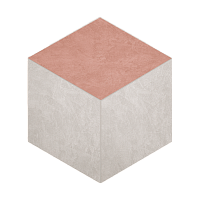 Фото Мозаика Spectrum Cube Milky White SR00/Salmon SR05 неполированная 25x29