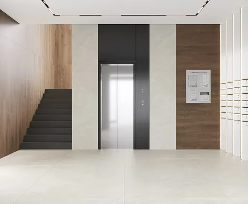 Фото Керамогранит Laparet Wood Latina Brown коричневый матовый карвинг 60х120 Индия