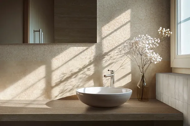 Фото Керамическая плитка Ragno Marazzi RCUL Travertino Wall Cross Bianco Rett 40x120 Италия